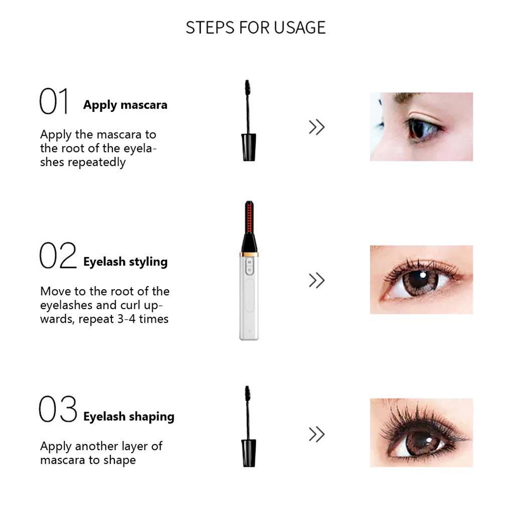 Dụng Cụ Uốn Cong Lông Mi Bằng Nhiệt Không Đau