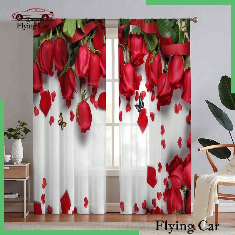 Rèm Cửa 52wx95L In Họa Tiết Dùng Trang Trí Phòng Ngủ / Nhà Bếp