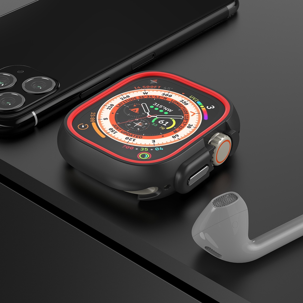 Ốp Bảo Vệ Bằng TPU Silicone 49mm Cho iwatch se series 8 7 6 5 4 44mm 45mm 41mm