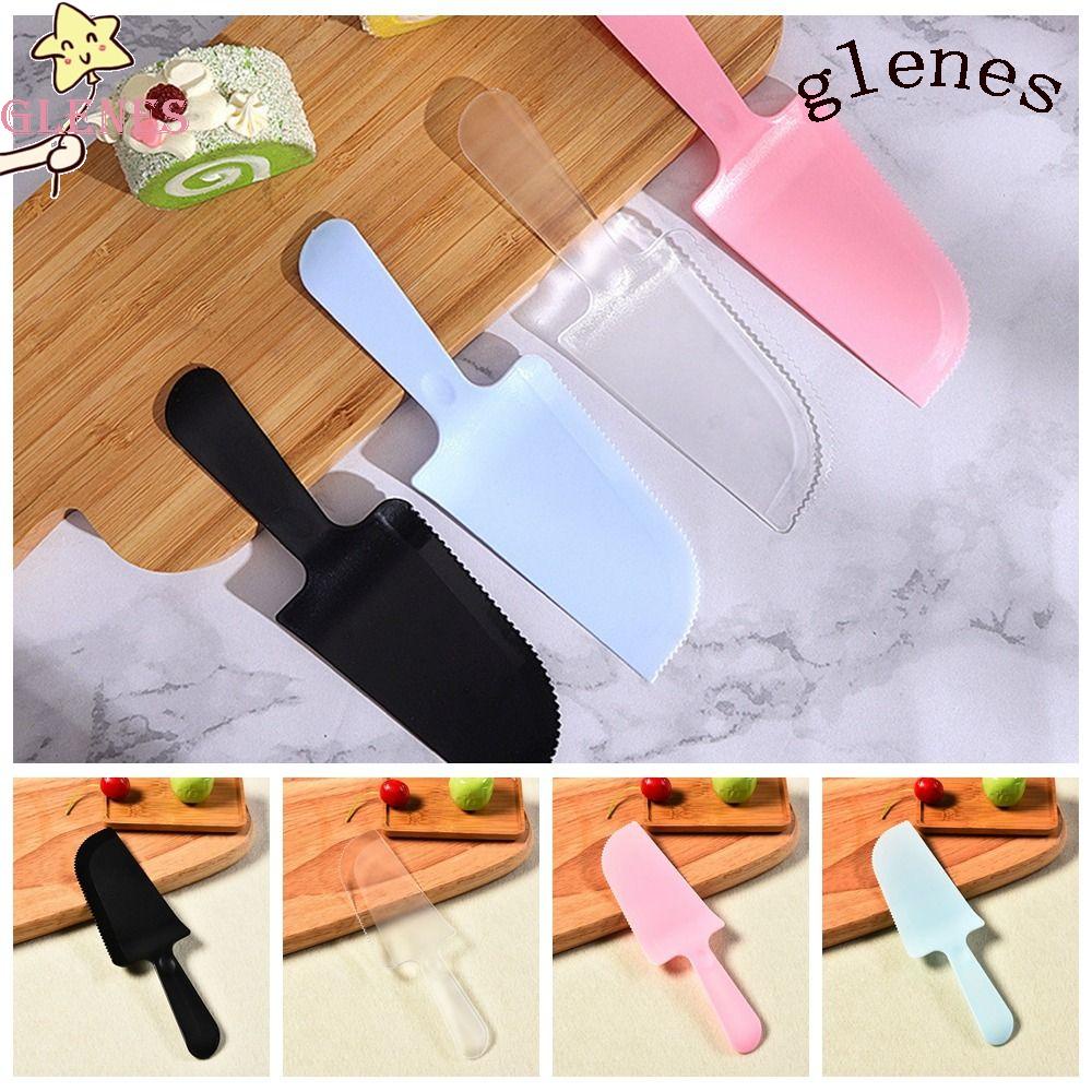 GLENES Bộ 10 Dụng Cụ Cắt Bánh Bằng Nhựa Dùng Một Lần