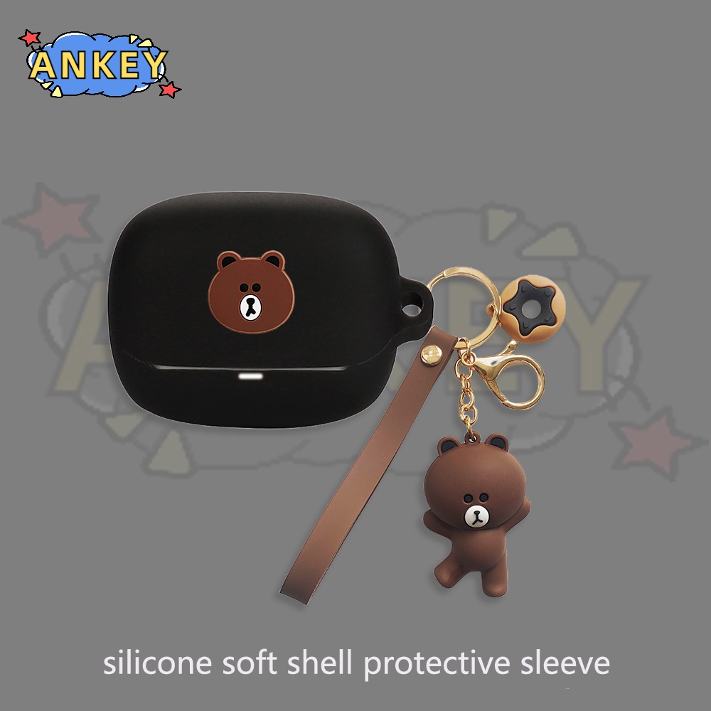 For Baseus Bowie M2s M2 M2+ E9 W3 Case Earphone Silicone Case Black Kuromi Earbuds Soft Protective Headphone Cover Headset Skin