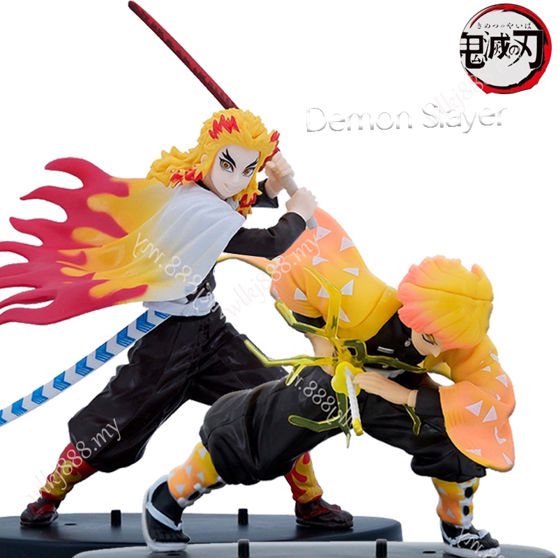 Mô Hình Nhân Vật Rengoku Zenitsu Hoạt Hình Demon Slayer 15cm