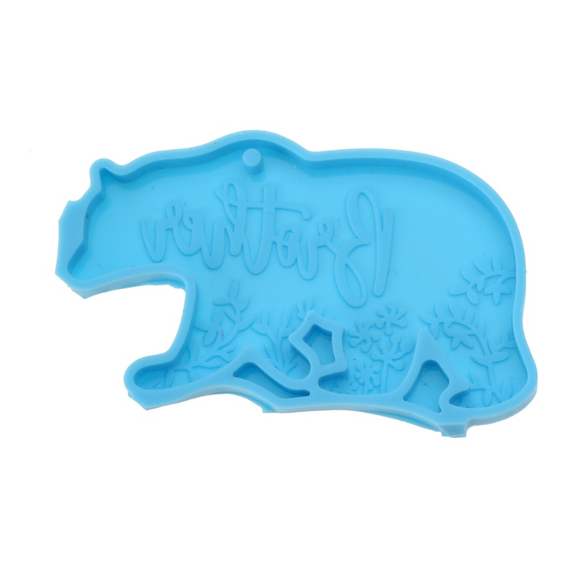 Set 2 Khuôn Nhựa Làm Mặt Trang Sức Hình Voi