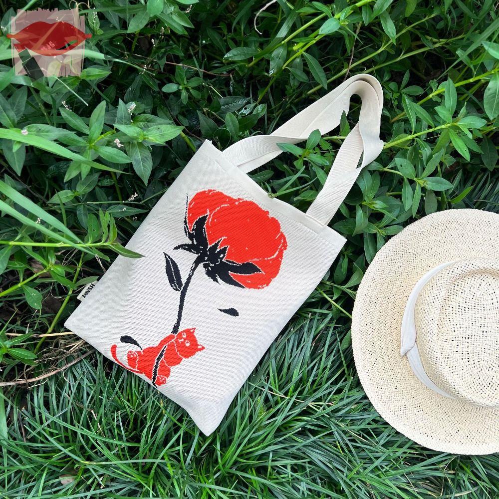 SOFTNESS Túi Xách Dệt Kim Sức Chứa Lớn Thời Trang Cho Nữ