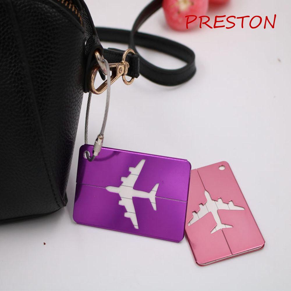 PRESTON Thẻ Đánh Dấu Hành Lý Bằng Kim Loại Tiện Dụng