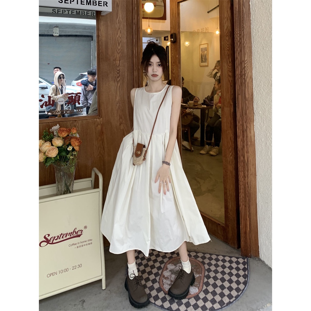 Đầm Không Tay Thời Trang Hàn Quốc Dành Cho Nữ