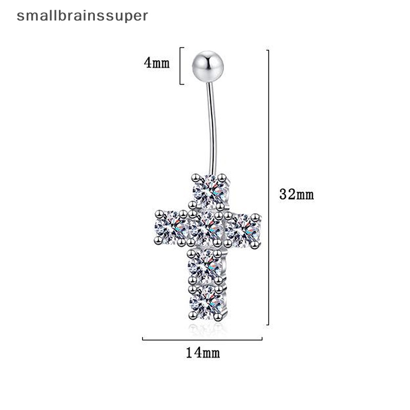 Khuyên Rốn Mặt Chữ Thập Đính Đá Quyến Rũ Thời Trang Cho Nữ SBS