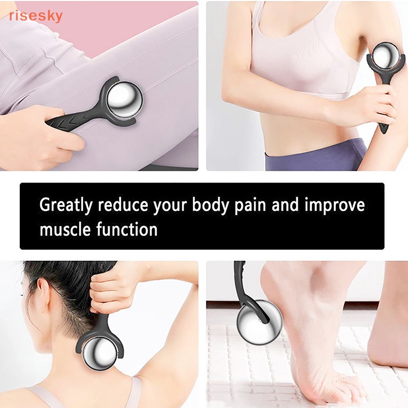 Cây Lăn Mát Xa Mặt Nóng / Lạnh Bằng Inox Tiện Dụng