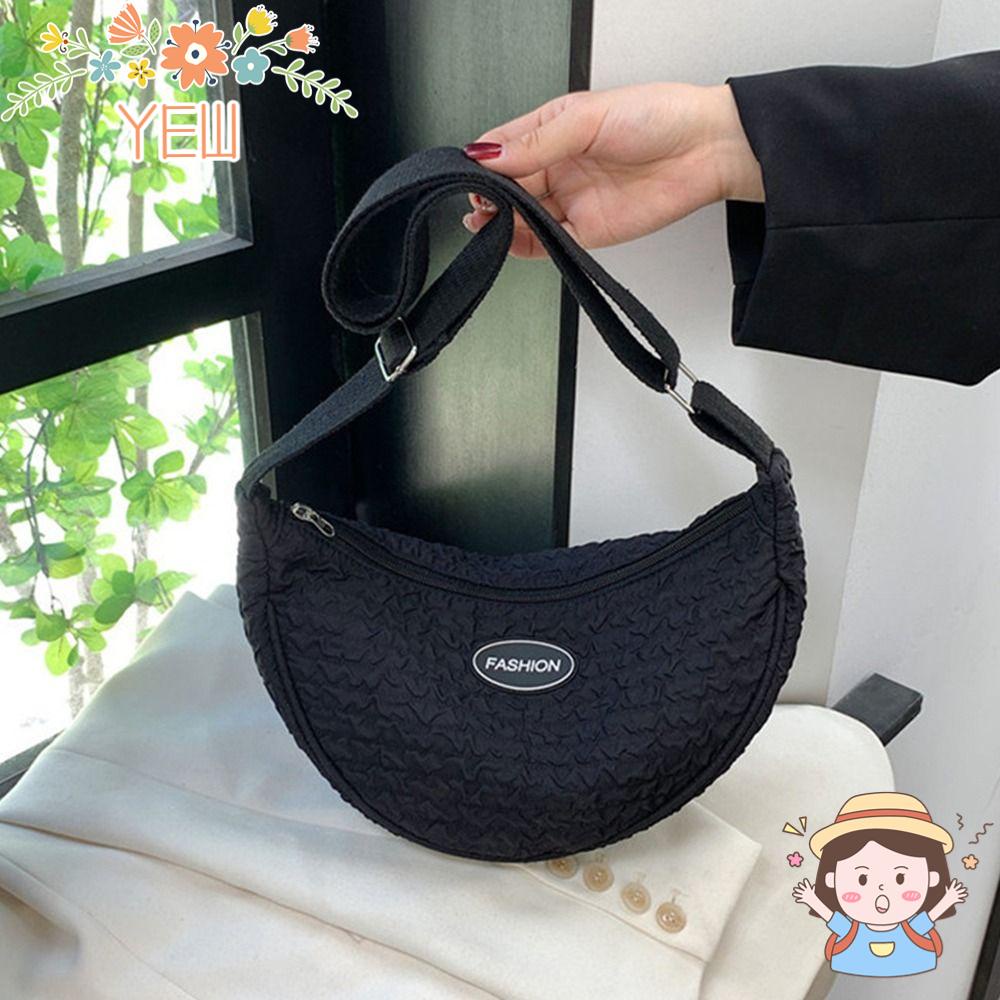 YEW Túi Đeo Chéo Ngực Cỡ Lớn Mềm Mại Màu Trơn Thời Trang Cho Nữ