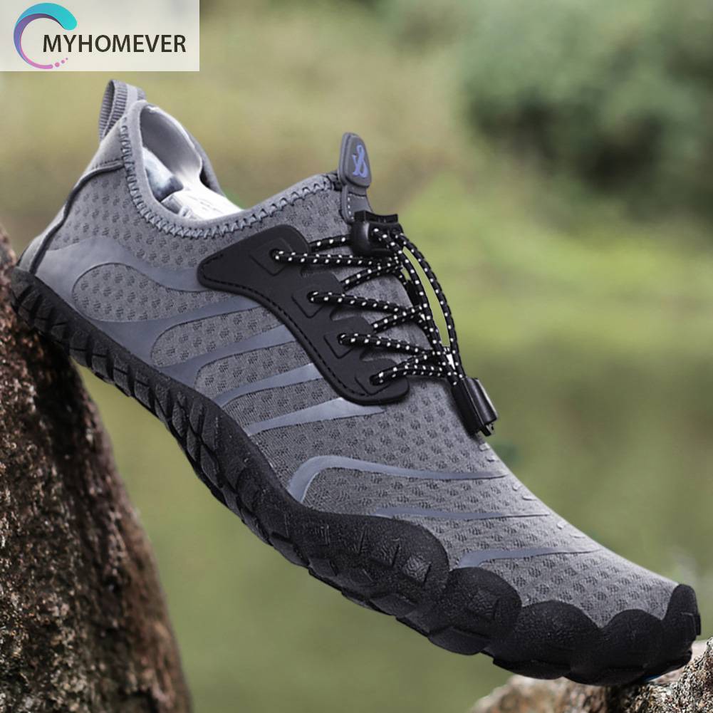 Giày Lưới Co Giãn Đi Bộ Đường Dài Cho Nam