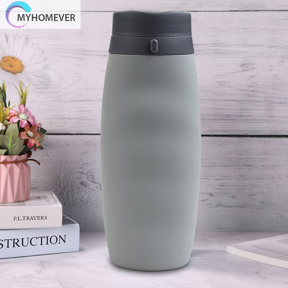 Bình Nước Silicone 580ML Có Thể Gấp Gọn Tiện Lợi Khi Đi Du Lịch