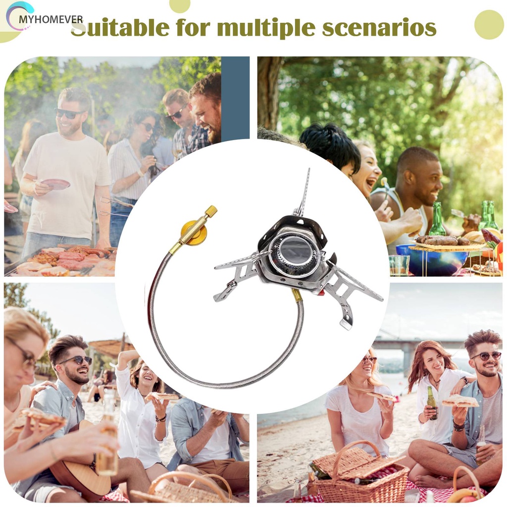 Bếp Gas Cắm Trại Siêu Nhẹ 4000W Có Thể Gấp Gọn Tiện Dụng