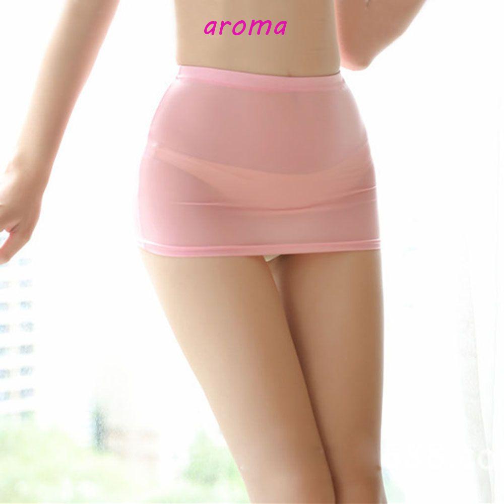 AROMA Chân Váy Mini Màu Sắc Ngọt Ngào Thời Trang Cho Nữ
