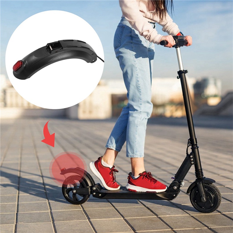 FENDER Tấm Chắn Bùn Phía Sau + Đèn Đuôi Thay Thế Cho Ván Trượt E Scooter Điện