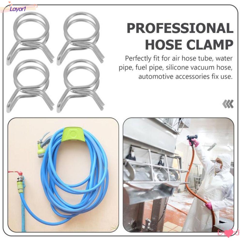 LAYOR1 Set 10 Kẹp Lò Xo 5mm-12mm Cho Ống Xe Máy Scooter