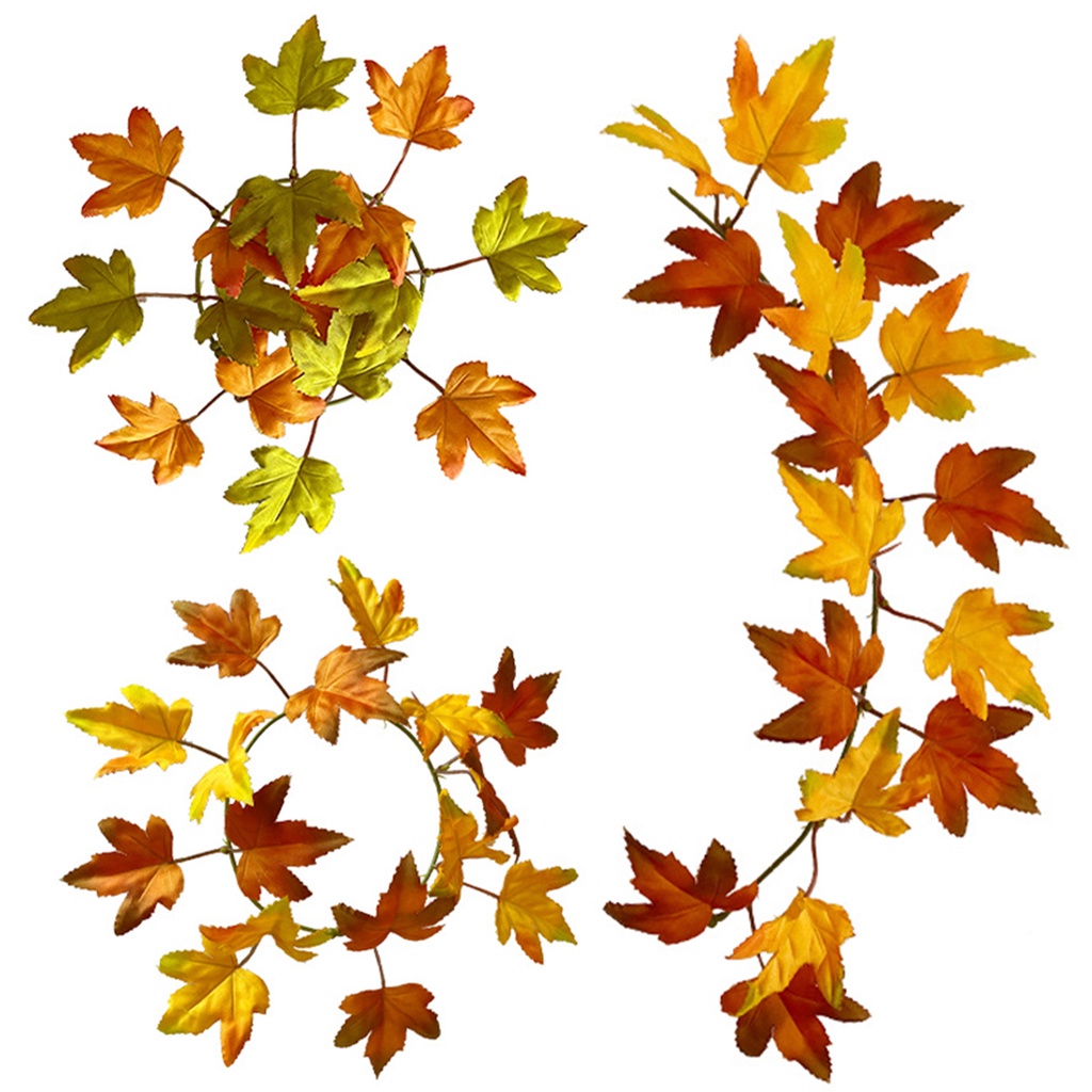 (Bất Ngờ) Lá Phong Giả Sống Động Như Thật Trang Trí Cửa Sổ Không Cần Khoan Lỗ