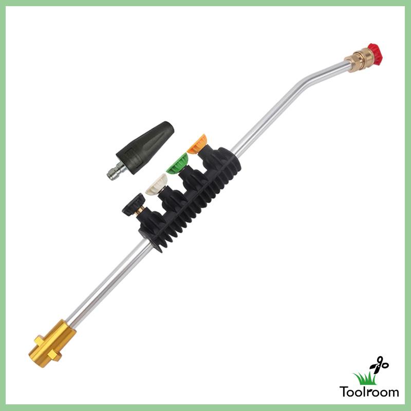 Bộ Vòi Phun Áp Suất Lớn 2600 PSI Kèm 5 Đầu Nối Dài Thay Thế Chuyên Dụng Cho Máy Rửa Xe K Series