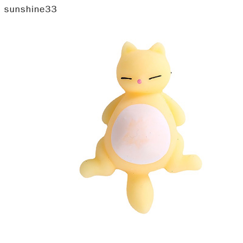 1 Đồ Chơi Nắn Bóp Đàn Hồi Giảm Stress Hình Mèo Dễ Thương