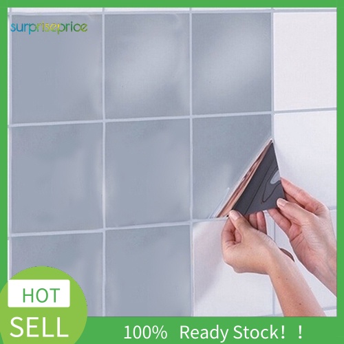 Set 16 Miếng Dán Tường Hình Vuông Phản Quang Tự Dính Trang Trí