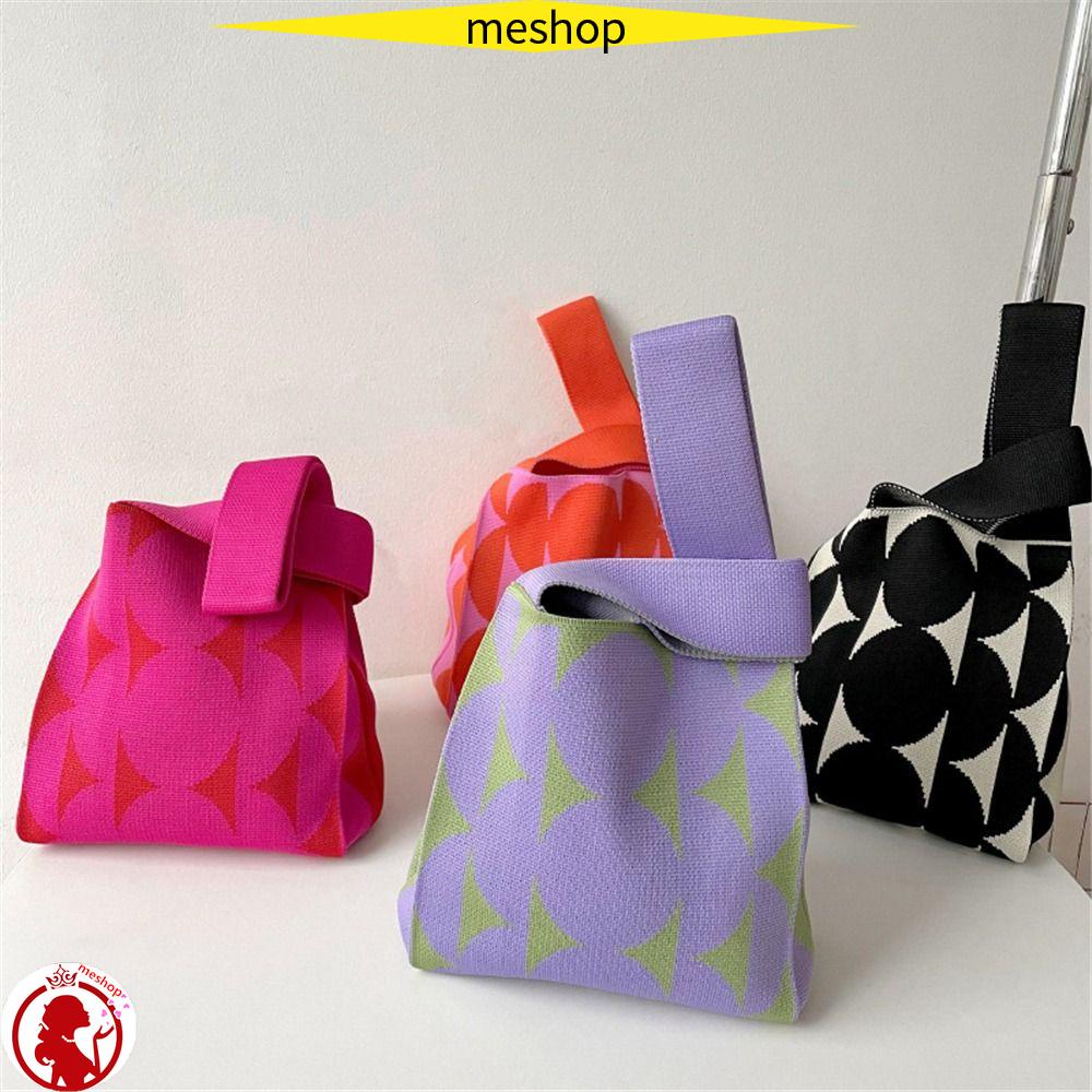 ME Túi Xách Đan Len Thủ Công Thắt Nút Thời Trang Cho Nữ