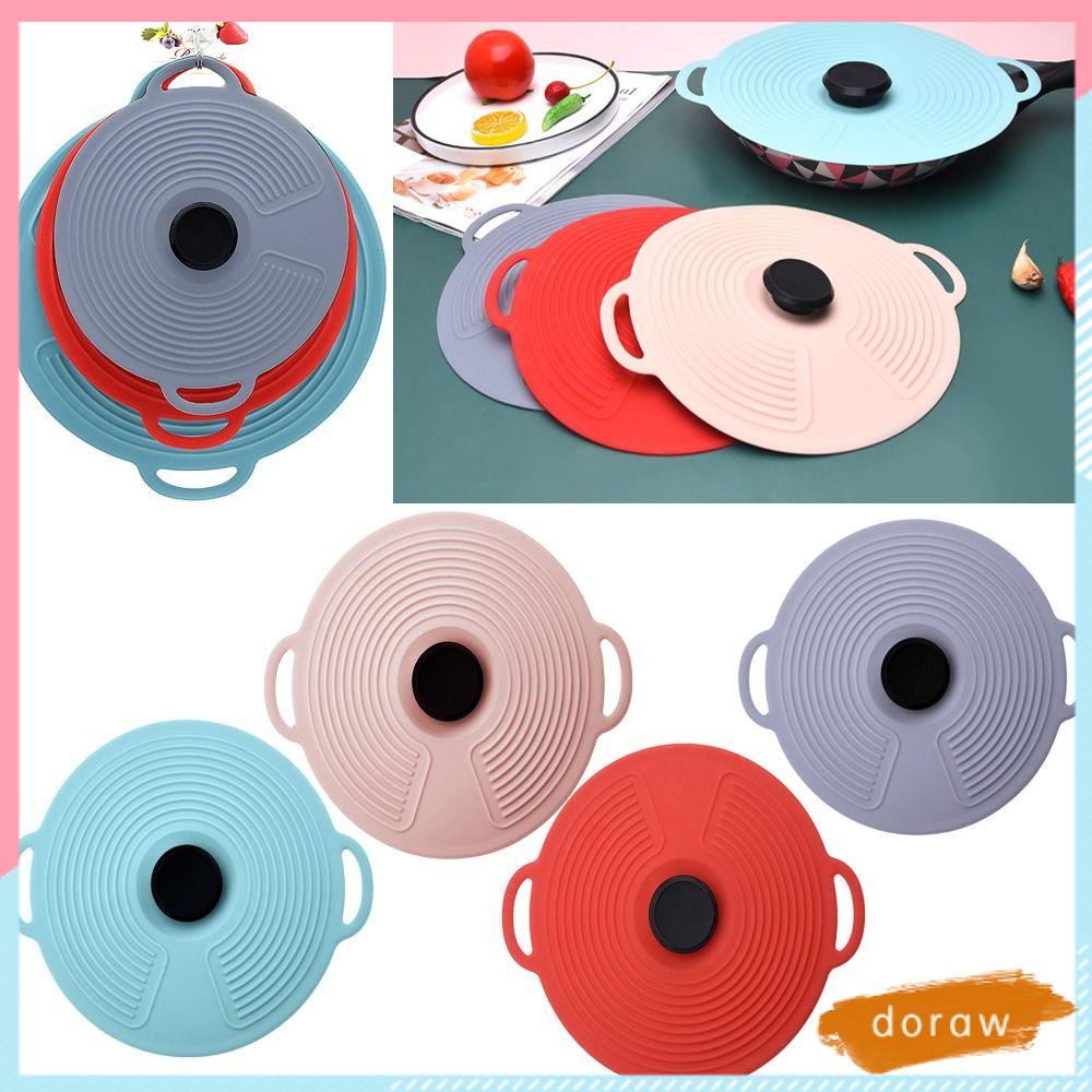 DORAW Nắp Đậy Nồi Bằng Silicone Chống Bụi Đa Năng Có Thể Tái Sử Dụng Ốp