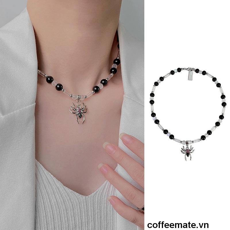 ⚡Vòng cổ mặt tròn đính hạt kim cương giả phong cách đường phố thích hợp cho nam và nữ