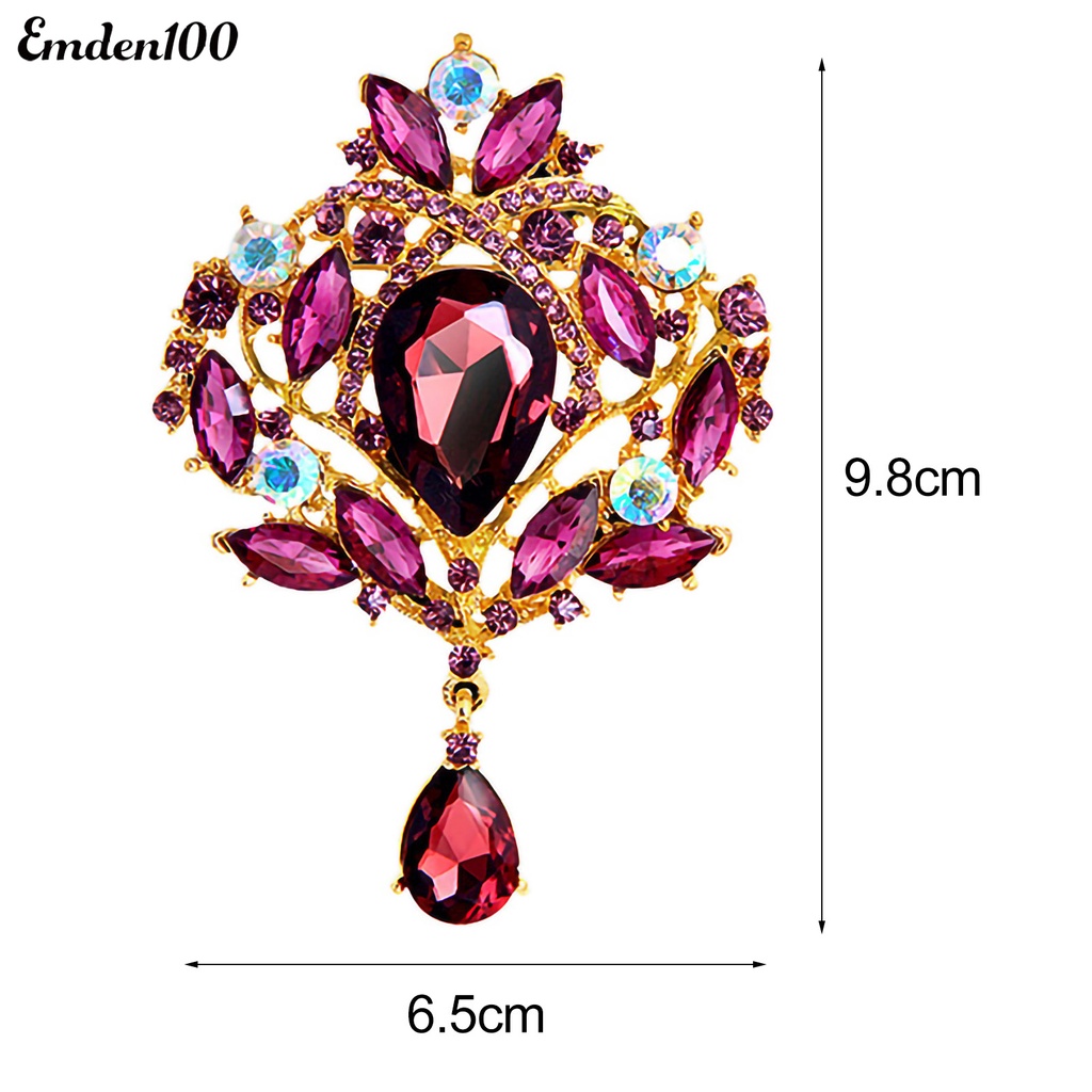 Ghim Cài Áo Hình Giọt Nước Bằng Hợp Kim Chống Gỉ