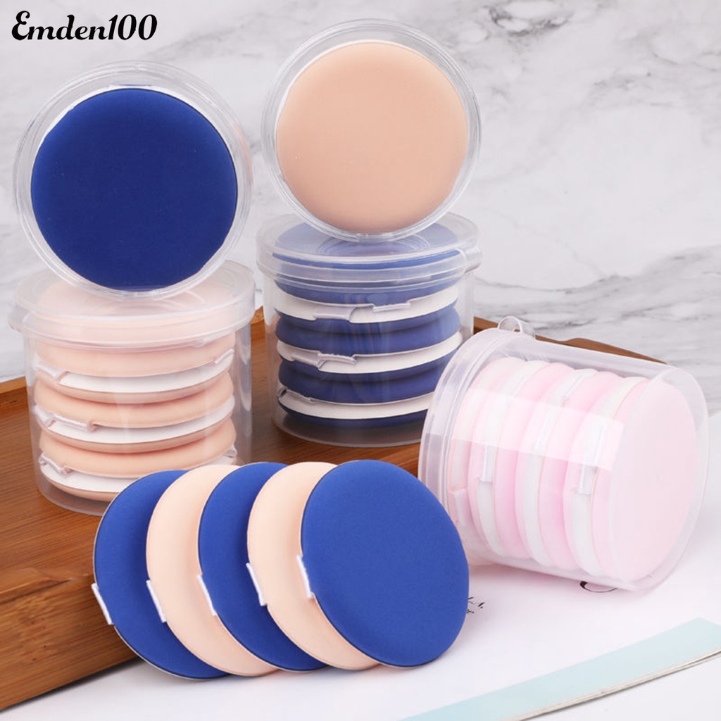 Set 5 Mút Trang Điểm Hình Quả Trứng Có Thể Sử Dụng Dạng Ướt / Khô