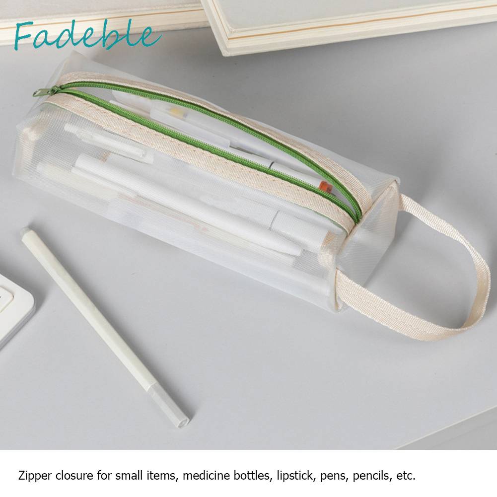 Ví Đựng Tiền Xu Bằng Nilon Phối Lưới Thoáng Khí Sức Chứa Lớn Đa Năng Tiện