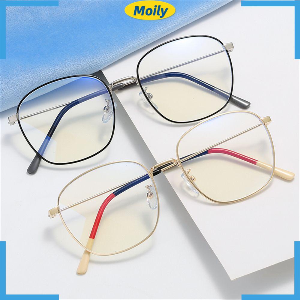 MOILYVN Mắt Kính Gọng Kim Loại Phong Cách Vintage Thời Trang Cho Nữ