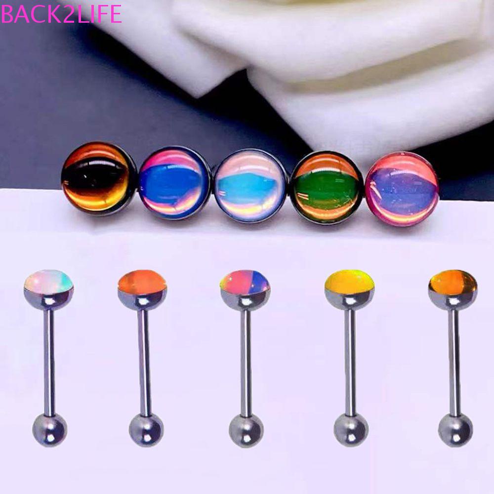 BACK2LIFE Khuyên Lưỡi Màu Sắc Cầu Vồng Quyến Rũ