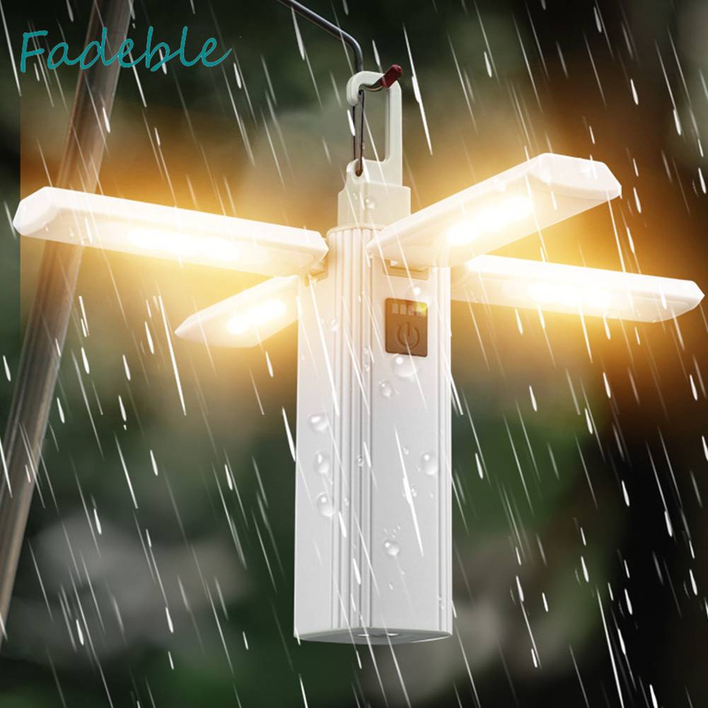 Đèn Cắm Trại 3 Chế Độ XPE LED 300LM 2000mAh Type-C Chống Thấm Nước