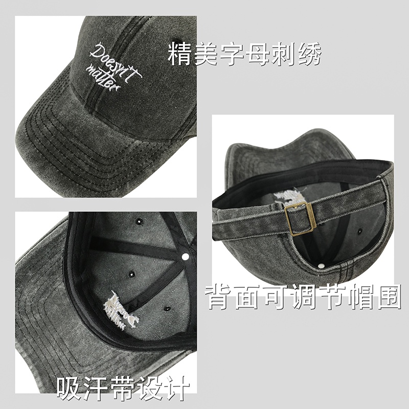 Mũ Lưỡi Trai Thêu Chữ Phong Cách Retro Thời Trang Cho Nam Nữ