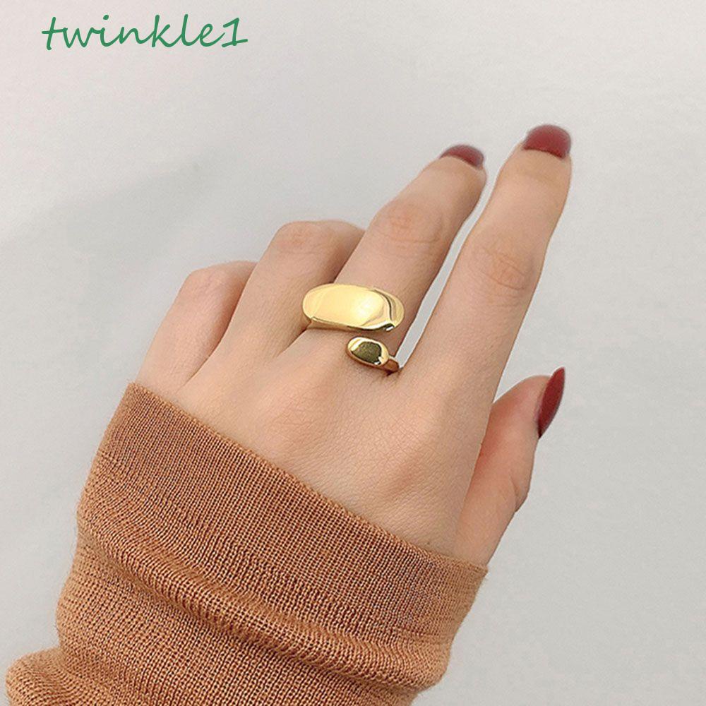 TWINKLE Nhẫn Thiết Kế Đơn Giản Thanh Lịch Hợp Thời Trang