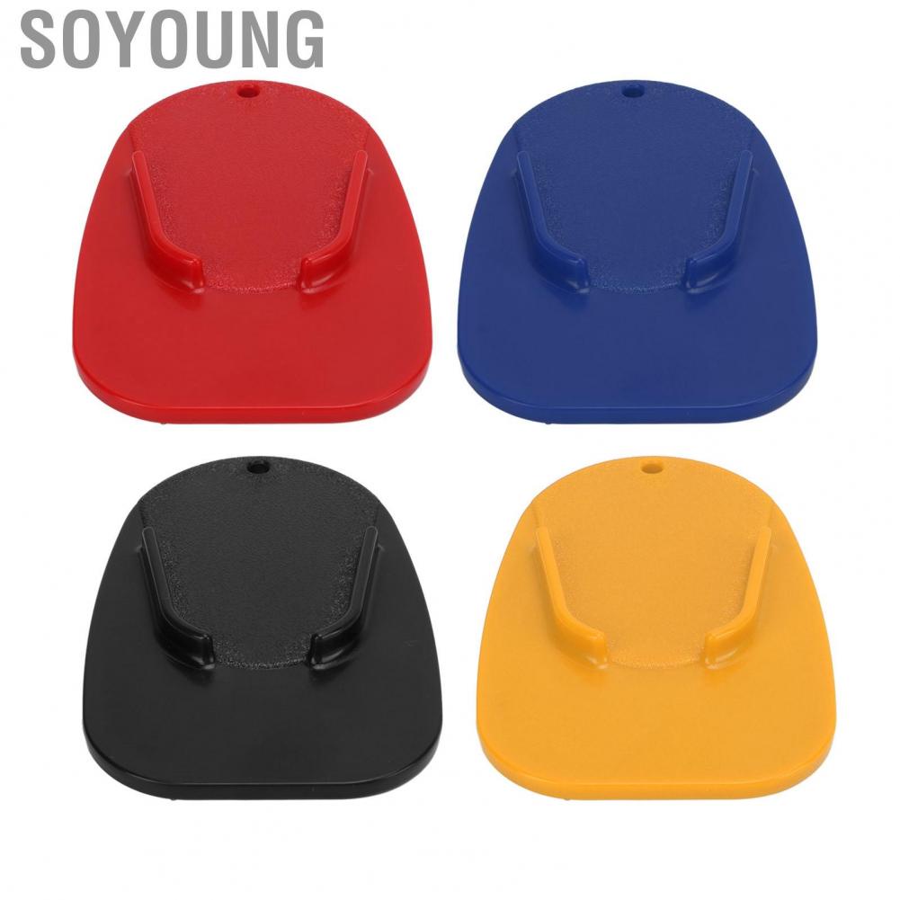 Soyoung Motorcycle Kickstand Pad  Durable ABS Sturdy Wear Resistant Side Support  for Motorbike