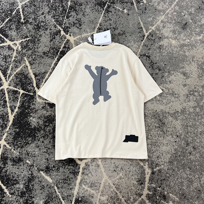 Giày Thể Thao Thời Trang Đường Phố Cá Tính115340Áo Thun Cotton Tay Ngắn In Hình Gấu Trước Và Sau Lưng Cho Nam Và Nữ