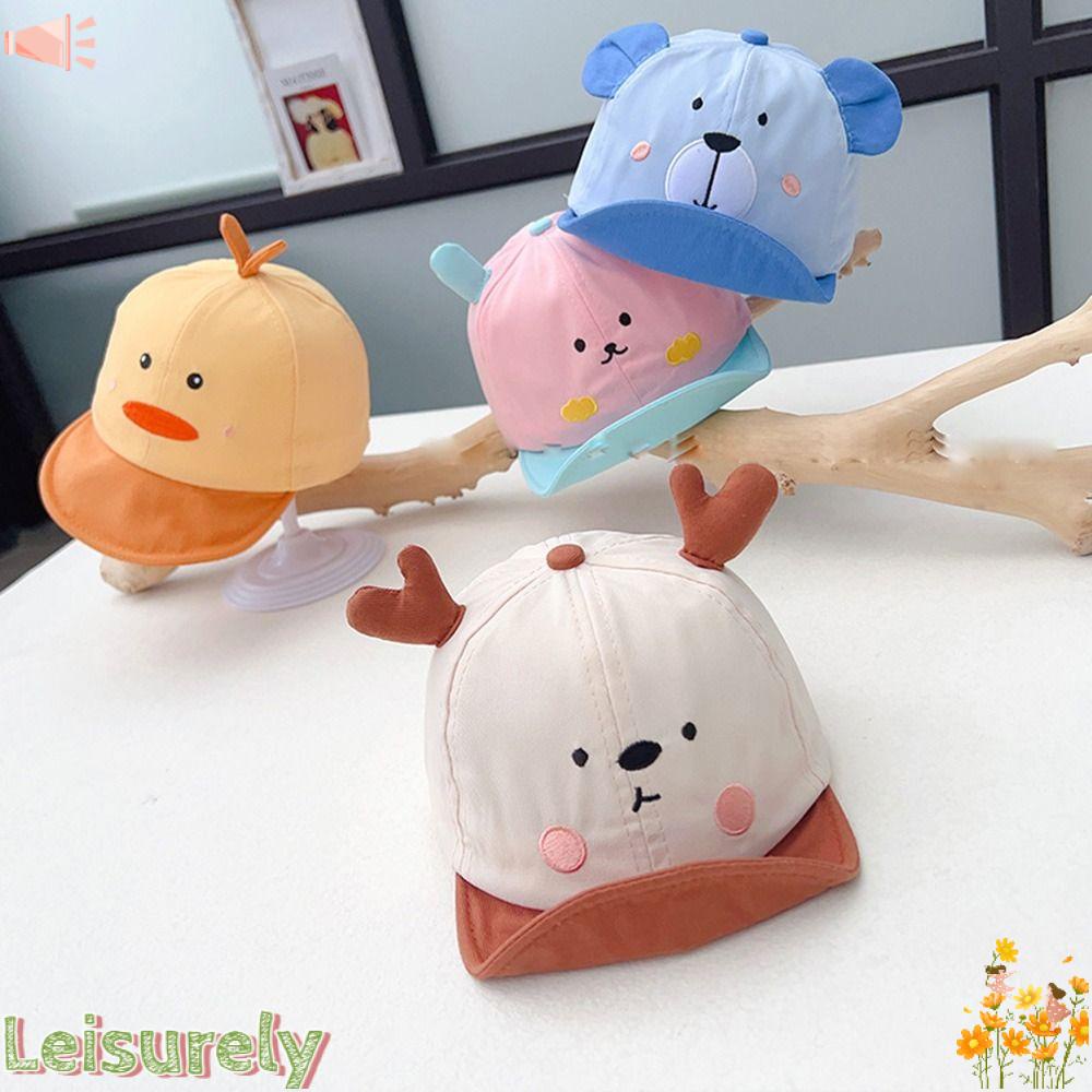 LEILY Mũ Lưỡi Trai Chống Nắng Tia UV Phong Cách Thể Thao Thời Trang Đi Biển Cho Bé