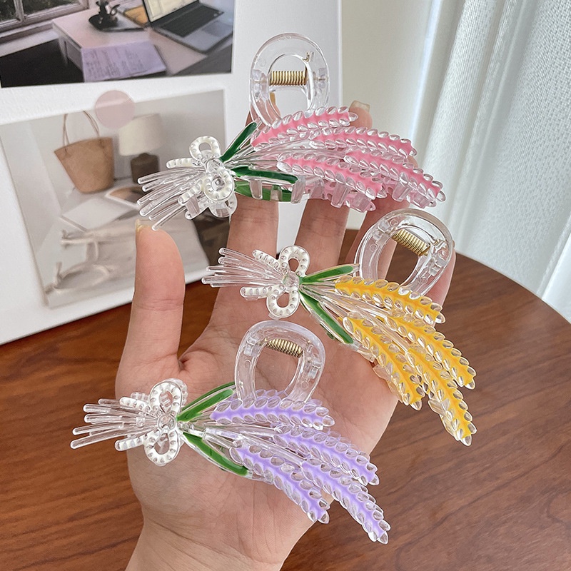 Kẹp Tóc Càng Cua Hình Cá Mập Nhiều Màu Sắc Thời Trang Hàn Quốc Dành Cho Nữ