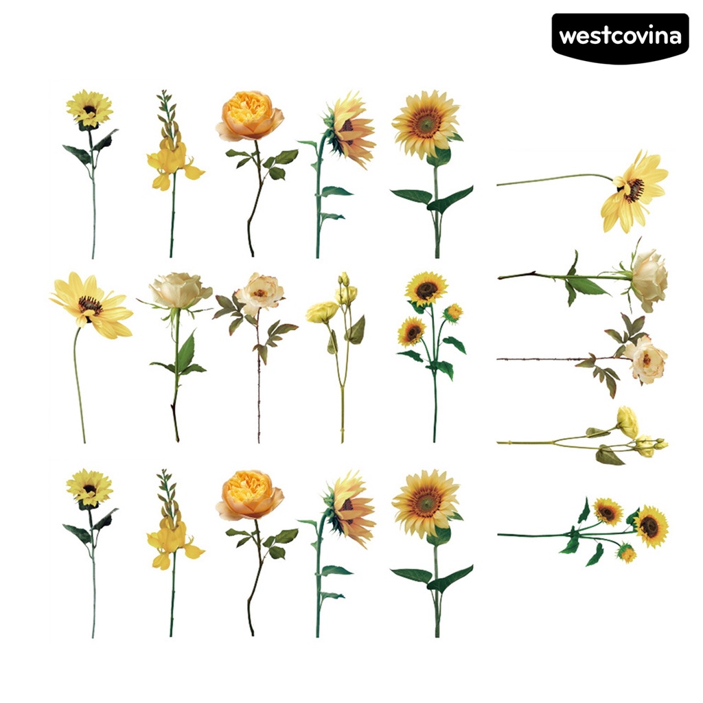 [WSTN] [WSTN]✎Bộ 20 Miếng Dán Chống Thấm Nước Tự Dính Trang Trí Sổ Tay