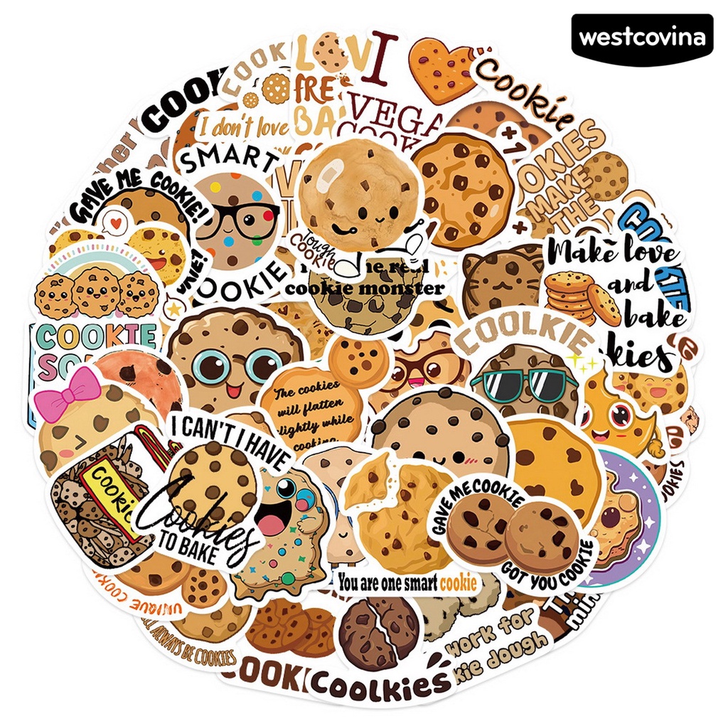 [WSTN]✎Bộ 50 Miếng Dán Hoạt Hình Chống Thấm Nước Siêu Bền Trang Trí Sổ Tay / Điện Thoại / Laptop