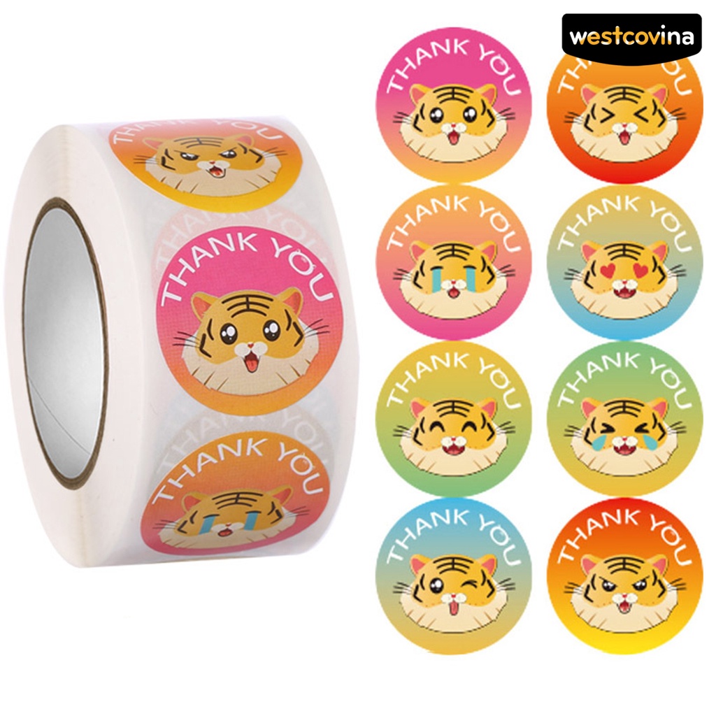 [WSTN] [WSTN]✎1 Cuộn Sticker Dán Mắt Bắt Động Vật Hoạt Hình Dễ Thương Chống Nước Không Cặn Tinh Tế Tuyệt Vời DIY