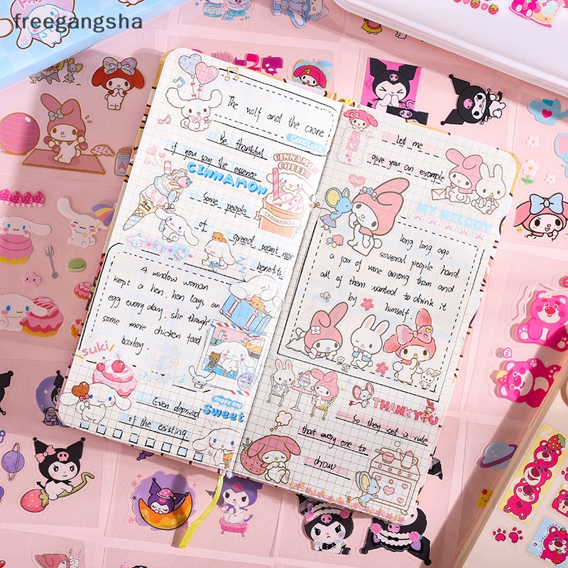 Bộ 25 Tấm Sticker Hình Sanrio Dễ Thương Bằng PVC Chống Nước Dùng Trang Trí Sổ Tay DIY