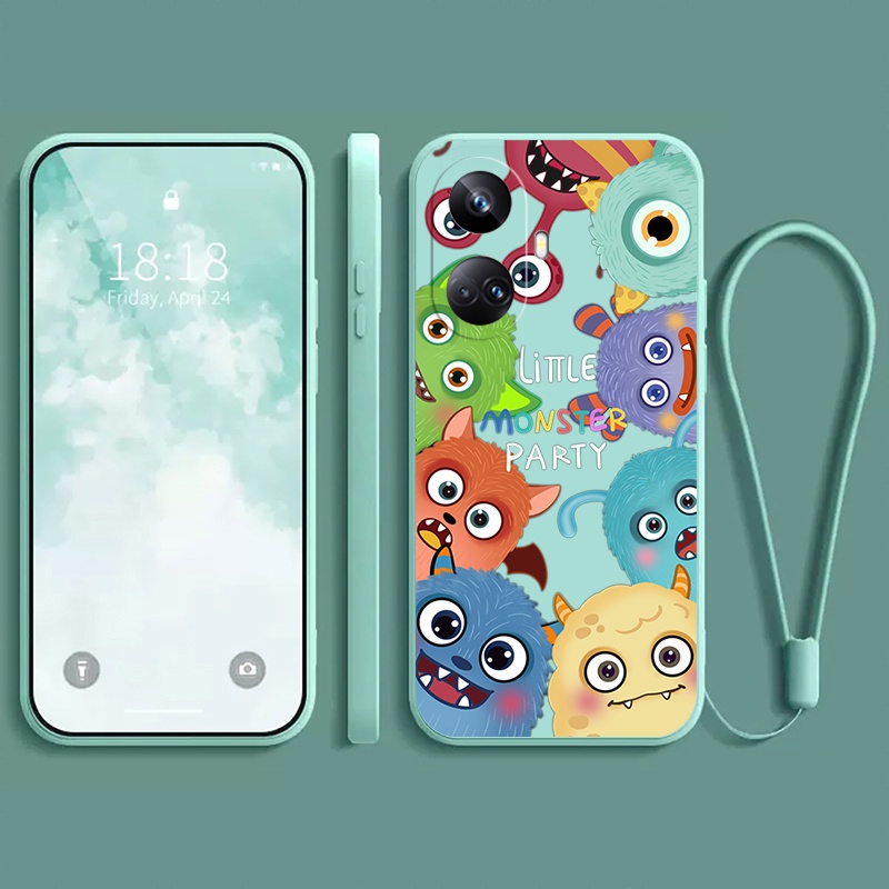 🔥🔥🔥  ốp lưng REALME 10 4G 10 pro 5G 10 pro + 10 pro plus Ốp Điện Thoại Tpu Dẻo In Hình Quái Vật Đáng Yêu Bảo Vệ Camera