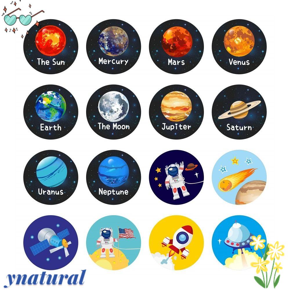 YNATURAL Nhãn Dán Trang Trí Hình Phi Hành Gia 1.5 Inch