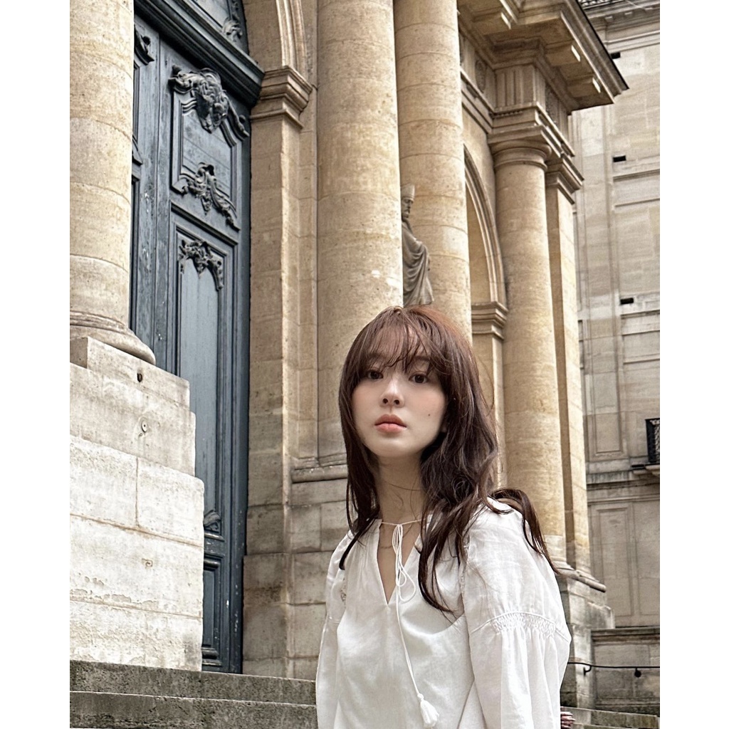 Bộ Áo + Chân Váy Phối Ren Viền Tua Rua Hàn Quốc Có Thể Tách Rời Shipped on July 9th fletta