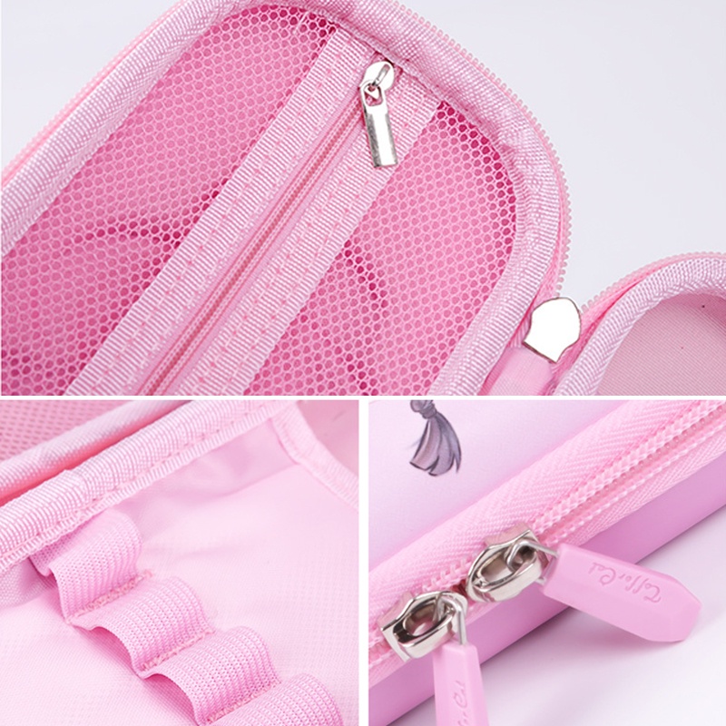 SANRIO Hộp Bút EVA Họa Tiết Hoạt Hình Kuromi 3D Sức Chứa Lớn Cho Trẻ Em