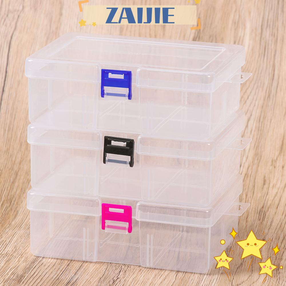 ZAIJIE24 Hộp Nhựa Trưng Bày Trang Sức 16.3 * 11.8 * 5.8cm