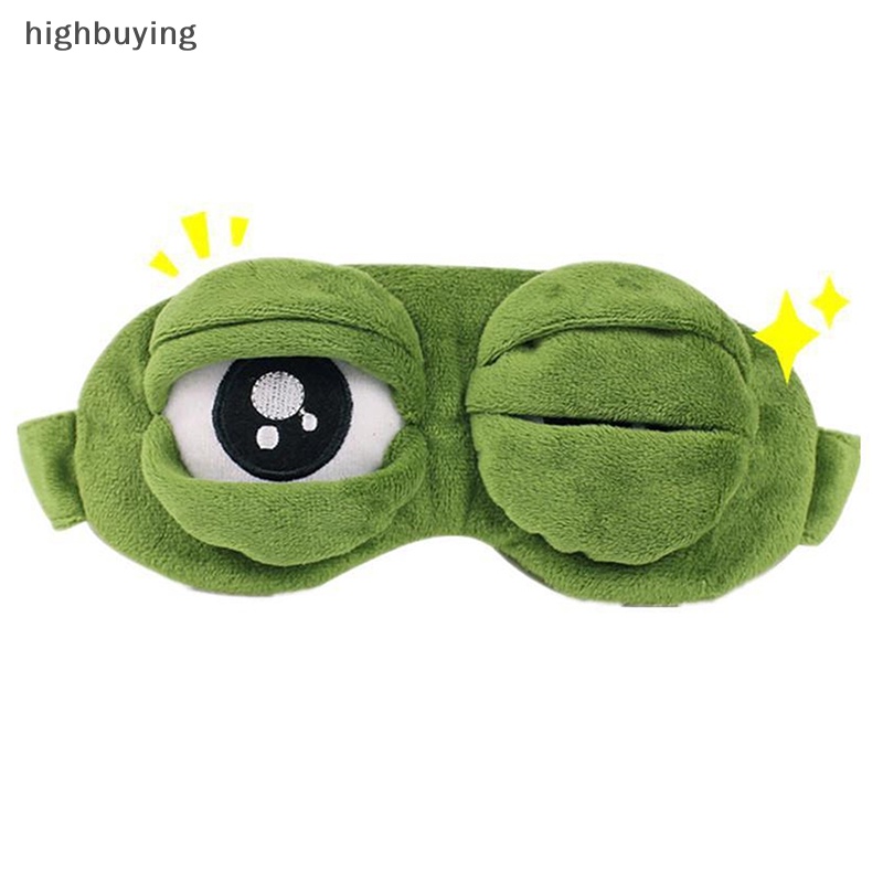 Miếng Bịt Mắt Ngủ Hình Chú Ếch 3d Giúp Thư Giãn Khi Đi Du Lịch