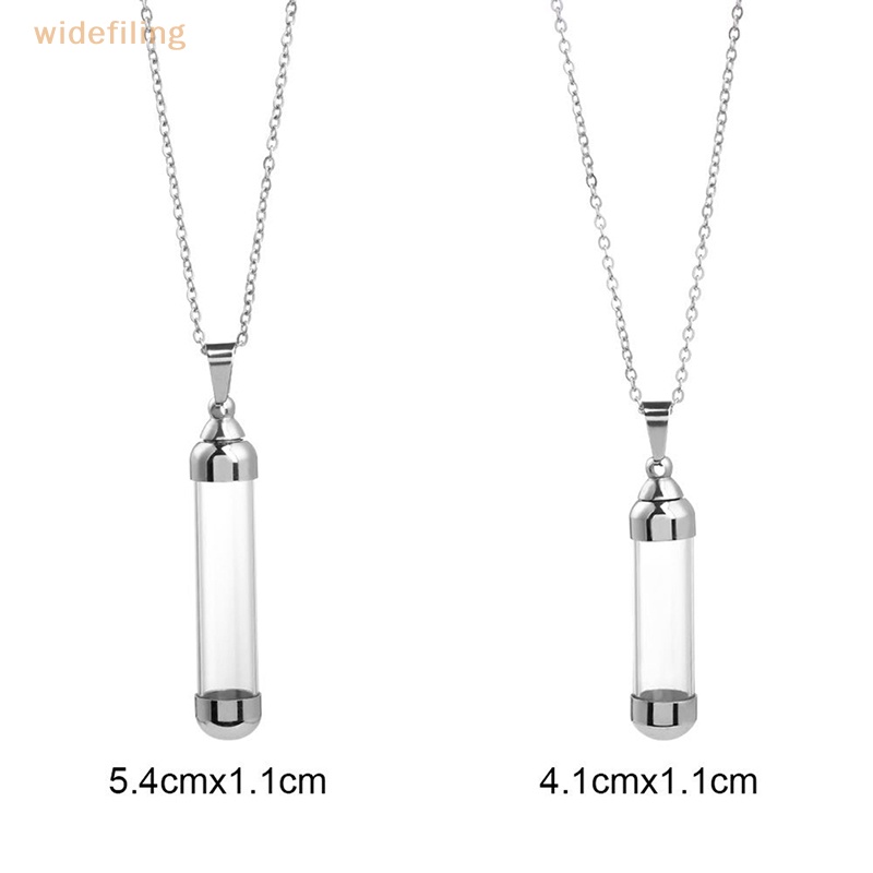 Vòng cổ Mặt Lọ Điều Ước Bằng Thủy Tinh Trong Suốt Nắp Vặn Có Thể Mở Ra