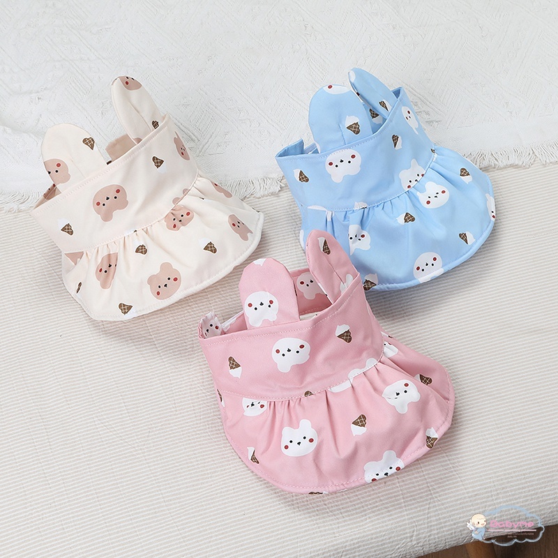 Mũ Cotton Cao Cấp Thiết Kế Tai Nhỏ Ba Chiều Dễ Thương Bảo Vệ Chống Nắng Chất Lượng Cao Cho Bé